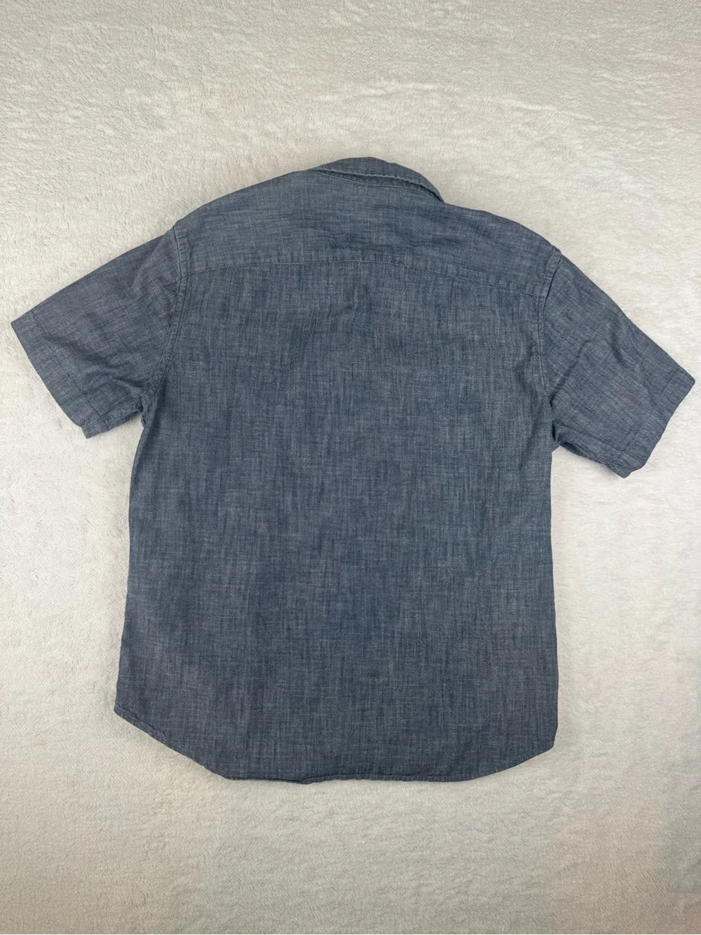 Banana Republic Men's Short-Sleeve Button-Down Shirt - Grey